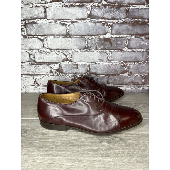 Paragon Brown Leather Cap Toe Handmade Oxfords Lace Up Shoes Men Sz 11D US/44EU - Picture 3 of 16